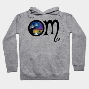 OM black graphx - funny meditation quotes Hoodie